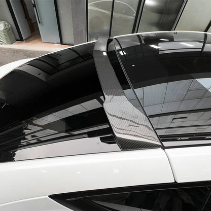 Real Dry Carbon Fiber Rear Roof Spoiler for 2020-2026 Tesla Model Y & 2025+ Tesla Model Y Juniper | OEM Fit Aerodynamic Trunk Wing Lip for Long Range, Premium & Performance
