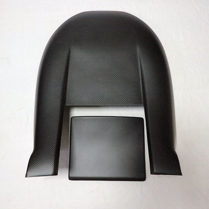 Real Carbon Fiber Seat Back Covers for 2024+ Tesla Model 3 Highland & 2025.03+ Tesla Model Y Juniper Premium – Genuine Dry Carbon Fiber Rear Seat Protector Trim with Pocket Covers