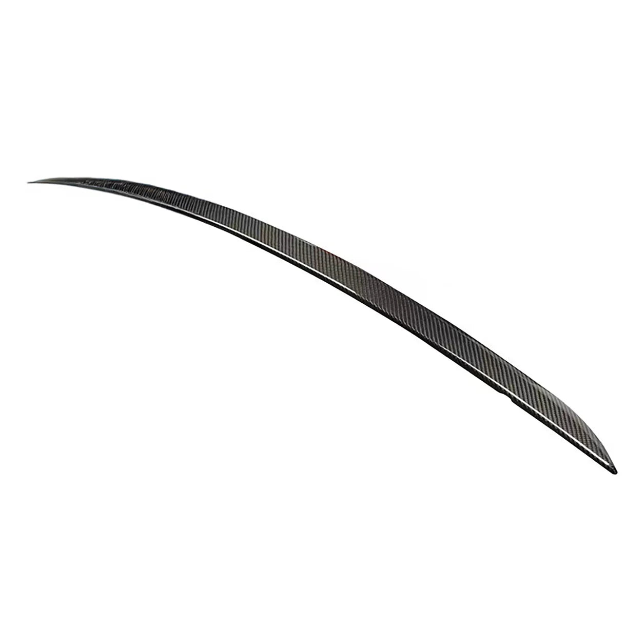 Real Carbon Fiber Tailgate Trunk Lid Trim Cover for Tesla Model X 2021–2026 | Glossy OEM-Style Rear Chrome Delete Exterior Styling Accent | Easy Install 3M Adhesive Overlay