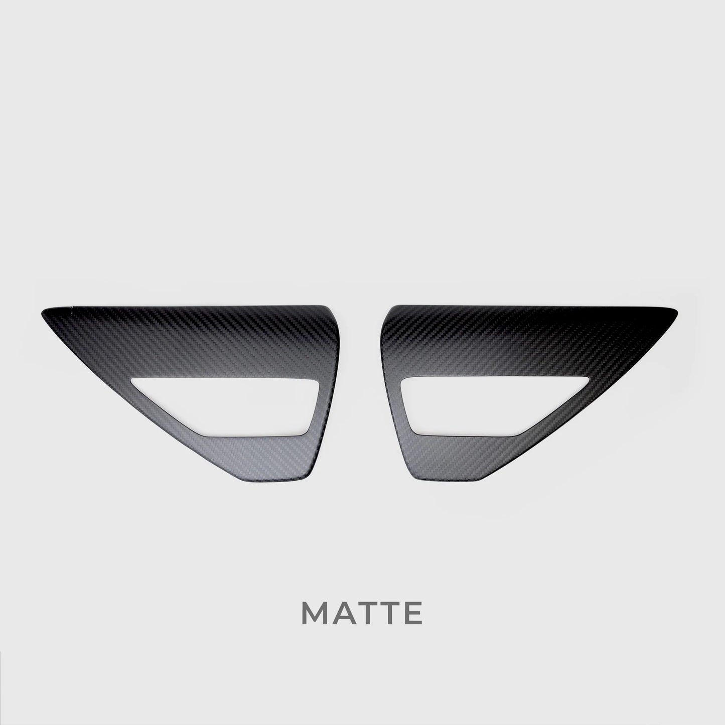 Tesla Model 3 & Model Y Charging Port Overlay (1 Pair) – Real Dry Molded Carbon Fiber, Matte or Glossy Finish, Easy Peel-and-Stick Installation, UV Resistant