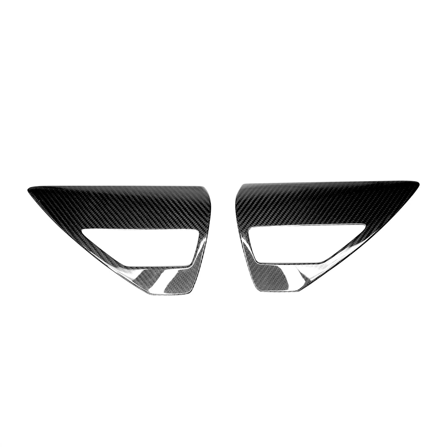 Tesla Model 3 & Model Y Charging Port Overlay (1 Pair) – Real Dry Molded Carbon Fiber, Matte or Glossy Finish, Easy Peel-and-Stick Installation, UV Resistant
