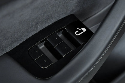 Tesla Model 3 & Model Y Door Control Decals – Silver Icon Stickers for Vehicles Built Before Nov 2020