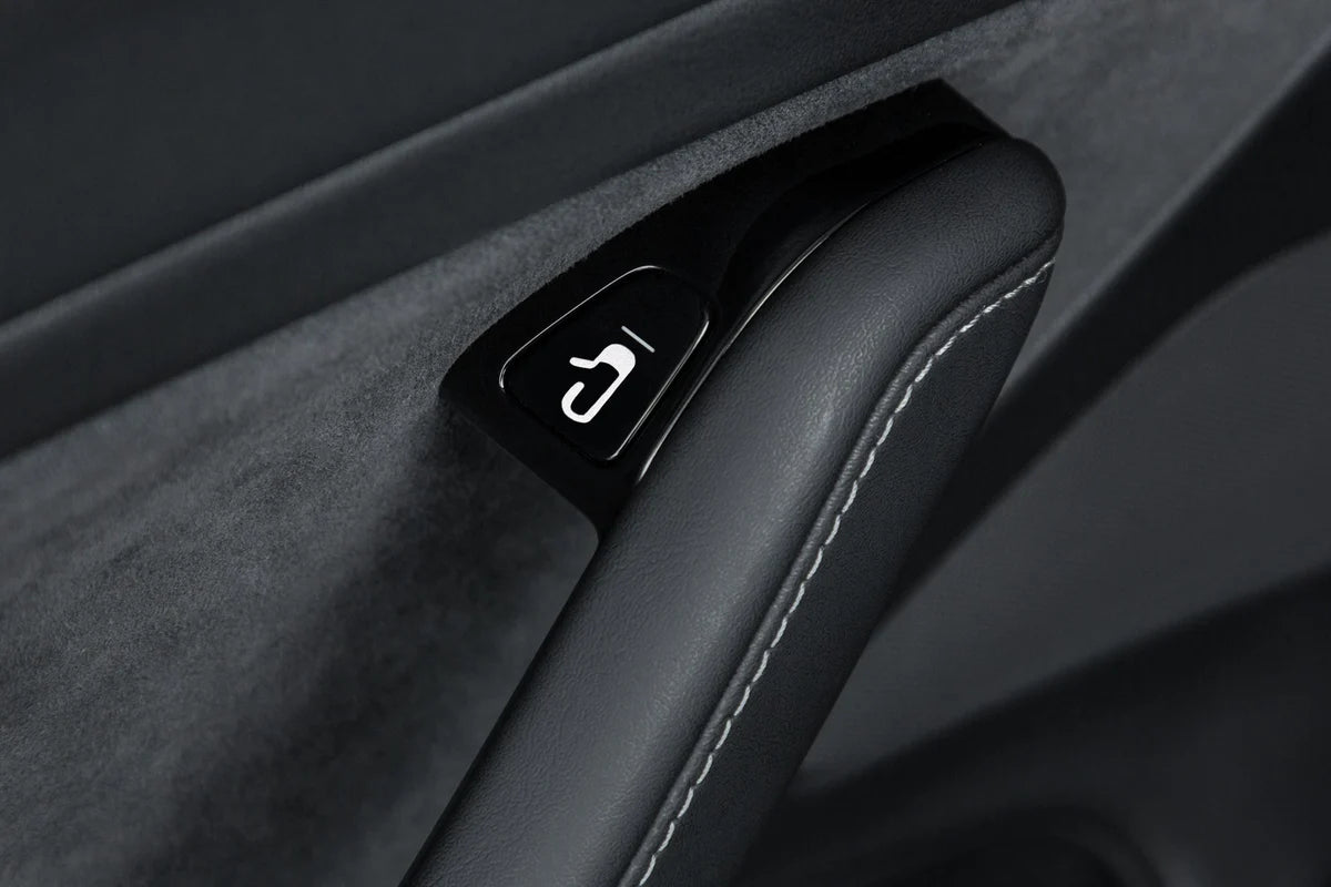 Tesla Model 3 & Model Y Door Control Decals – Silver Icon Stickers for Vehicles Built Before Nov 2020