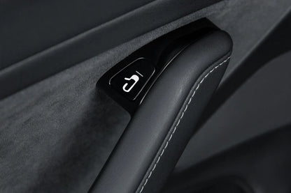 Tesla Model 3 & Model Y Door Control Decals – Silver Icon Stickers for Vehicles Built Before Nov 2020