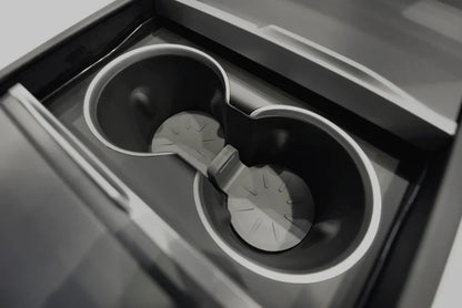 Jowua Silicone Cup Holder Coaster for Tesla Model 3 (2024+), Non-Slip & Easy-Clean Cup Coaster Insert