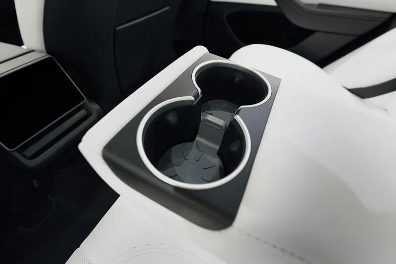 Jowua Silicone Cup Holder Coaster for Tesla Model 3 (2024+), Non-Slip & Easy-Clean Cup Coaster Insert