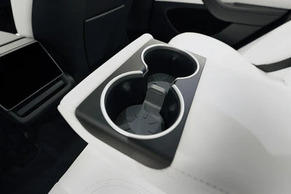 Jowua Silicone Cup Holder Coaster for Tesla Model 3 (2024+), Non-Slip & Easy-Clean Cup Coaster Insert