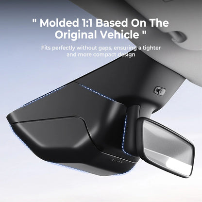 Custom Fit Sunglass Holder Storage Box for Tesla Model Y Juniper (2026+) | Hidden Clip-On Eyewear Organizer, Interior Camera Area Storage Upgrade, Anti-Scratch ABS Cabin Accessory for Model Y Premium / Performance / Standard