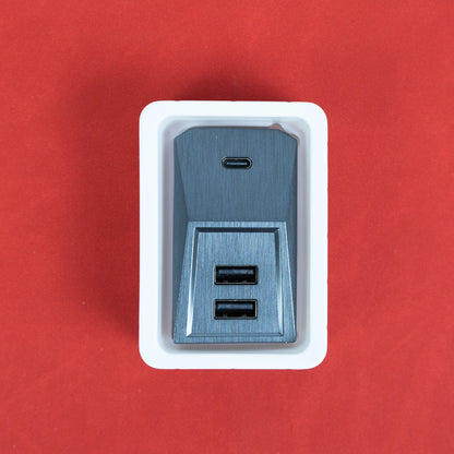 Tesla Model S, Model X, Model 3 & Model Y USB Glovebox Hub – Cybertruck Style 4-in-1 Power & Data Splitter for Sentry Mode, Music & Charging