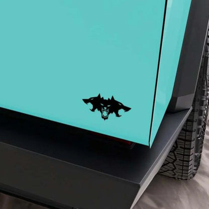Tesla Cybertruck Cerberus Beast Vinyl Decal Logo – 3-Piece Set | Premium 3M Automotive Vinyl | Gloss, Satin & Color Options