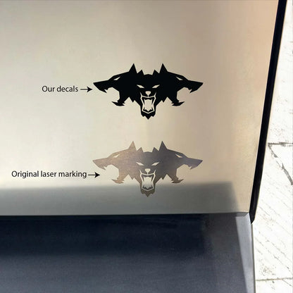 Tesla Cybertruck Cerberus Beast Vinyl Decal Logo – 3-Piece Set | Premium 3M Automotive Vinyl | Gloss, Satin & Color Options