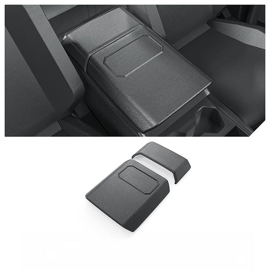 Tesla Cybertruck Armrest Cover & Rear Screen Top Protector Set – Waterproof TPE Center Console Armrest Cushion Cover with Non-Slip Phone Slot & Rear Display Upper Trim Protection for Tesla Cybertruck 2024+