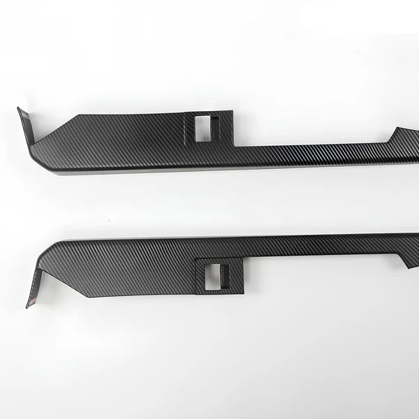 Tesla Cybertruck Front & Rear Door Armrest Overlay Covers – Full Coverage Carbon Fiber Pattern ABS Interior Accessories