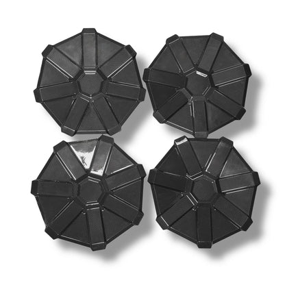 Tesla Cybertruck All-Terrain Cyber Wheel Cap Replacement – Full Replacement Dry Molded Carbon Fiber Wheel Covers (Set of 4)