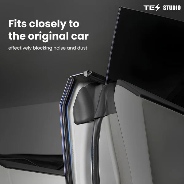 Tesla Cybertruck Car Door Seal Kit – Wind Noise Reduction, Soundproof Rubber Door Weatherstrip, Dust & Water Protection Interior Upgrade