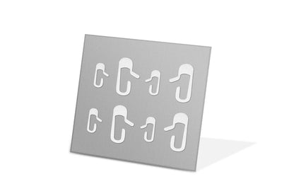 Tesla Model 3 & Model Y Door Control Decals – Silver Icon Stickers for Vehicles Built Before Nov 2020