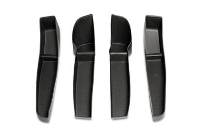 Tesla Model 3 Door Storage Protection Inserts – Front & Rear Pocket Liners, Black Thermoplastic Rubber