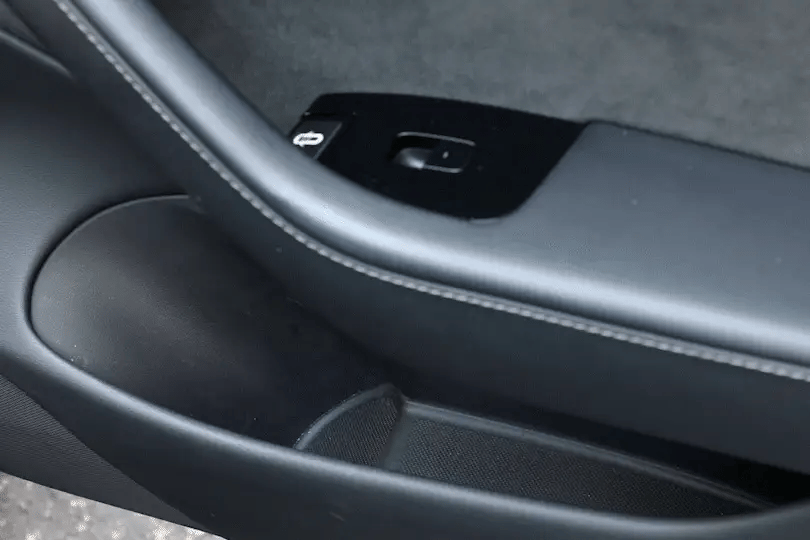 Tesla Model 3 Door Storage Protection Inserts – Front & Rear Pocket Liners, Black Thermoplastic Rubber