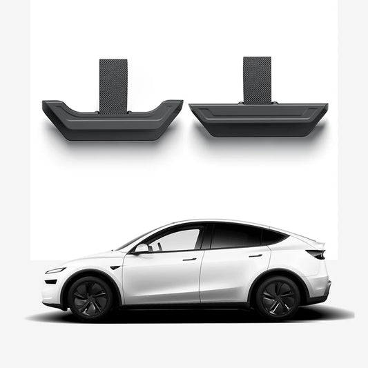 2025+ Tesla Model Y Juniper Sub Trunk Pull Strap Handles – Hidden Storage Access Pull Tabs for Front & Rear Underfloor Compartments | No-Drill ABS & Velcro Installation