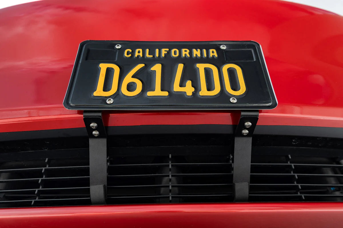 Thin-Line Clip-On Front License Plate Bracket for Tesla Model 3 (No Drilling, Autopilot Compatible)