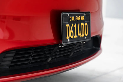 Thin-Line Clip-On Front License Plate Bracket for Tesla Model 3 (No Drilling, Autopilot Compatible)