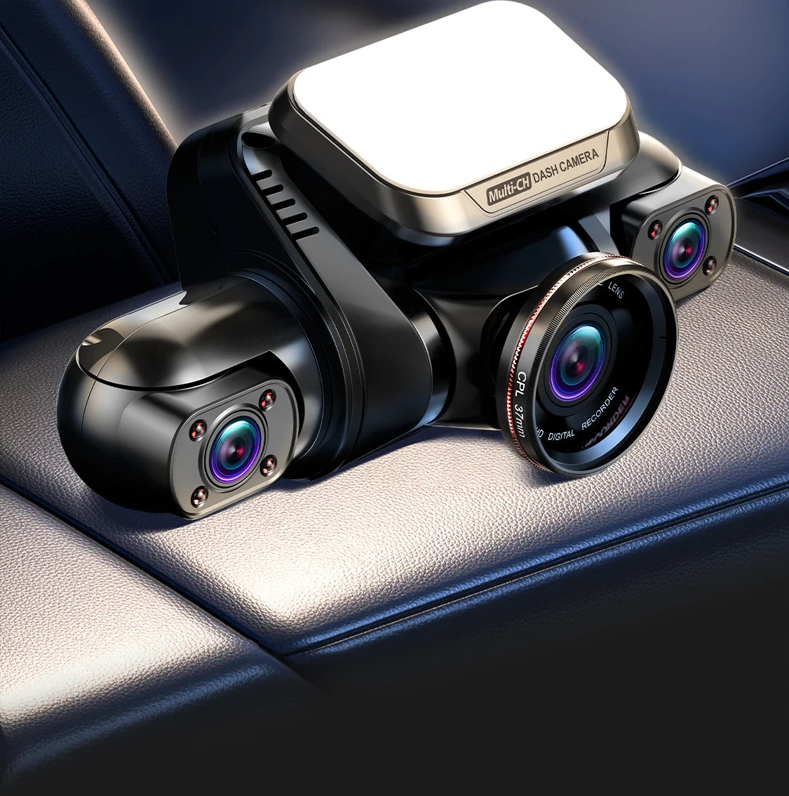 FONDIM Mini Hidden Car Dash Cam M8S 4CH DVR, Samsung and Lexar high-endurance micro SD cards are recommended for use.