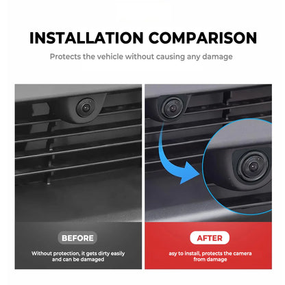 Tempered Glass Front Camera Lens Protector Cover for Tesla Model 3 Highland (2024–2026) & Tesla Model Y Juniper (2025.03–2026) – Ultra-Clear Scratch & Debris Protection, OEM Fit