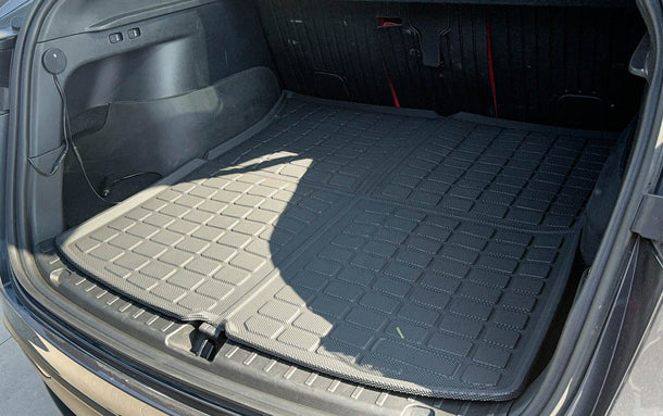 2020–2024 Tesla Model Y All-Weather Cargo Mats Full Set | Custom Fit TPE Trunk Liner, Waterproof & Non-Slip Protection