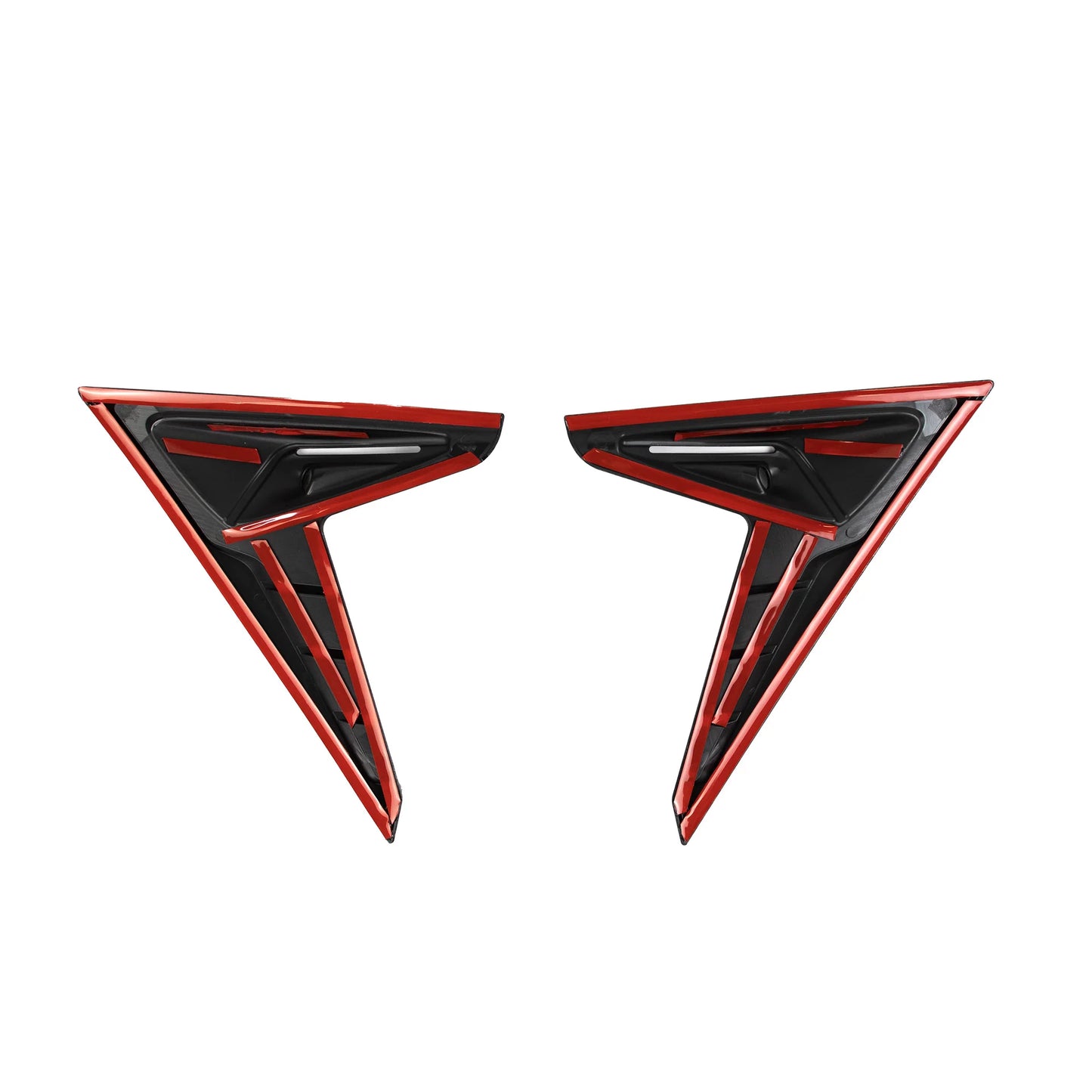 2017–2024 Tesla Model 3 & Model Y Full-Cover Turn Signal Caps & Fender Accent Flares – Carbon Fiber Coated, Glossy & Matte Options (1 Pair, Gen 2/3 Hardware)