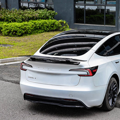 GT Style Real Carbon Fiber Rear Trunk Spoiler Wing for 2017–2026 Tesla Model 3 & 2024+ Model 3 Highland – Aerodynamic GT Ducktail Performance Lip with 3M Adhesive