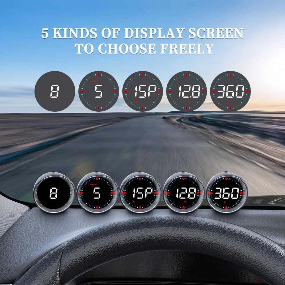 Geyiren G5 HUD, Choose from five display screen types, featuring 28" or 360° screens with five color options.