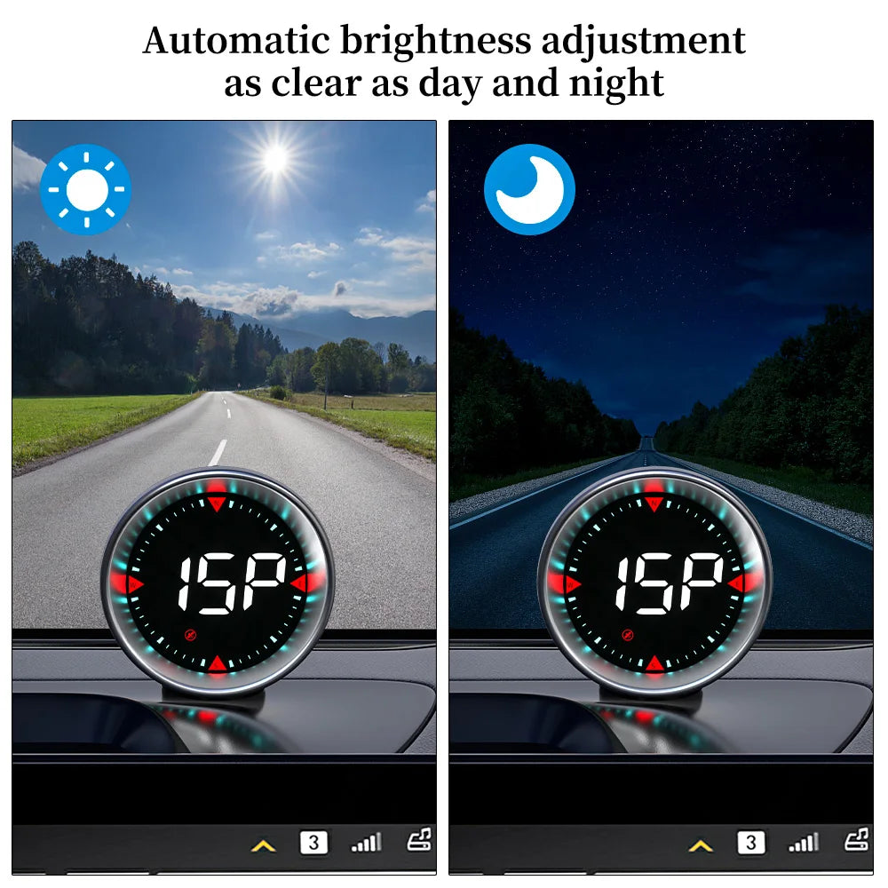 Geyiren G5 HUD, Automatic brightness adjustment as clear as day and night provides seamless visual experience.