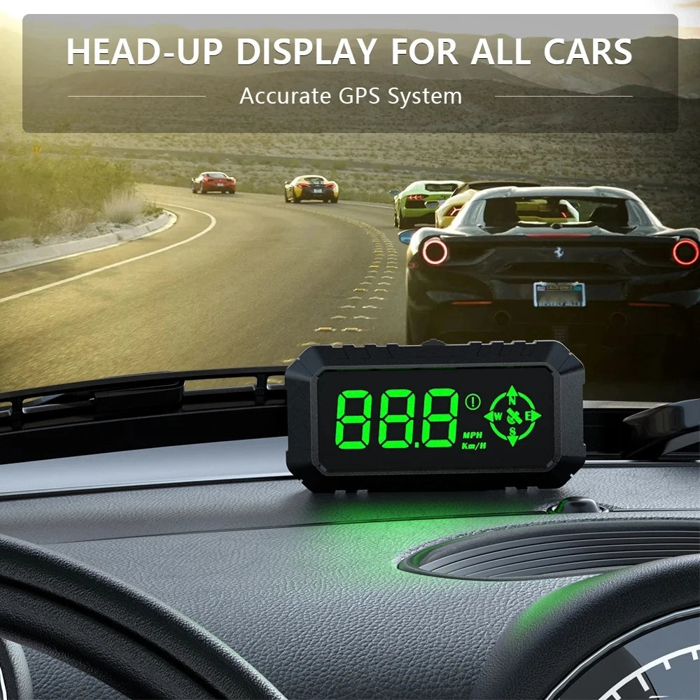 Geyiren G7 HUD, Advanced vehicle display and GPS system with high-speed capabilities for enhanced driving experience