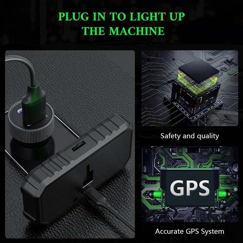 Geyiren G7 HUD, Plug in to light up your machine for enhanced safety and quality, featuring an accurate GPS system.