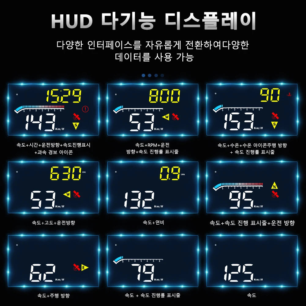 Geyiren M17 HUD, Helps monitor and optimize fuel usage.