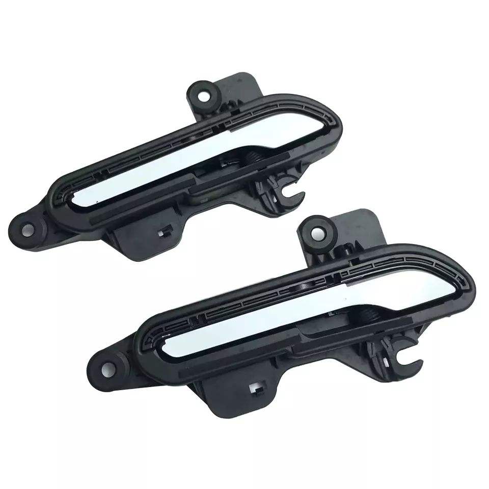 Front Door Exterior Handle Assembly for Tesla Model 3 Model Y 2021+ Left & Right Side Replacement Door Handle Set OE 1528114-00-C 1528115-00-C ABS Polished Finish Car Body Exterior Accessory