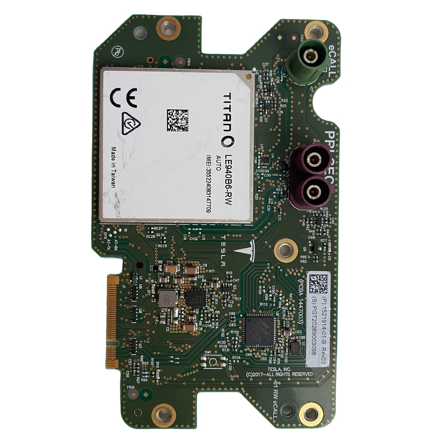 OEM 1521914-S1-B 1521914-S4-B 1521914-S4-C Telematics Modem Connectivity Communication Module for Tesla Model 3 2017-2023 Wireless Network Control Unit Replacement