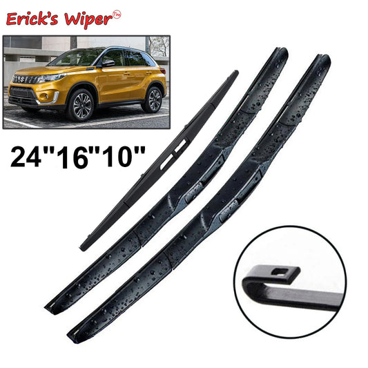 Erick's Front & Rear Wiper Blades Set for Suzuki Vitara MK4 2015-2023 - 24"+16"+10"