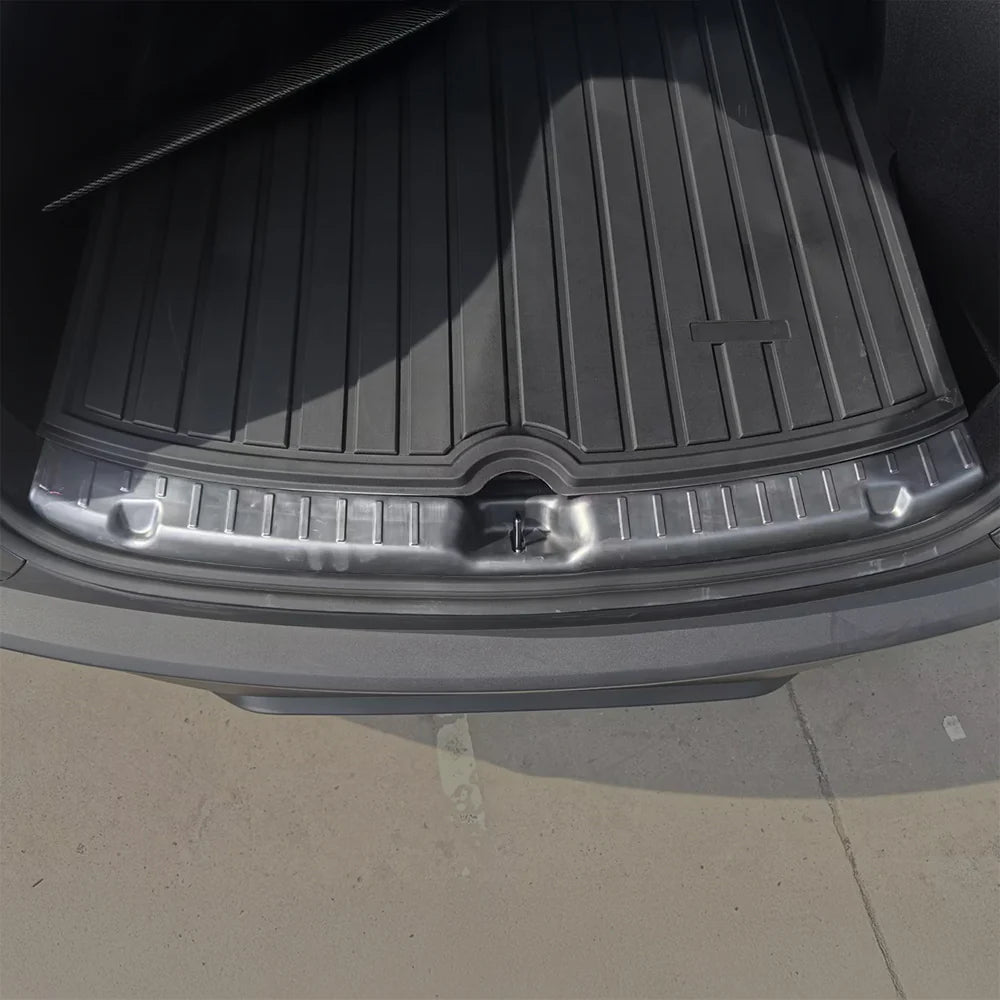 Heavy-Duty Rear Trunk Sill Protector for 2025+ Tesla Model Y Juniper AWD / RWD / Performance – Scratch-Resistant TPE Cargo Entry Guard Cover with 3M Adhesive Installation