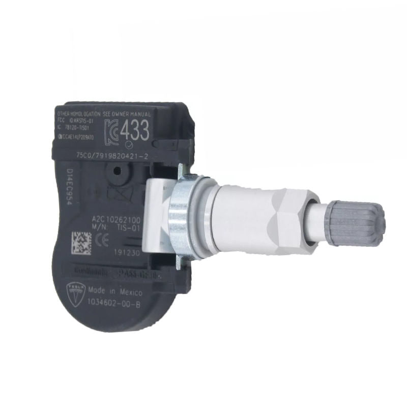 433MHz TPMS Tire Pressure Sensor for Compatible Tesla Vehicles - 1034602-00-A