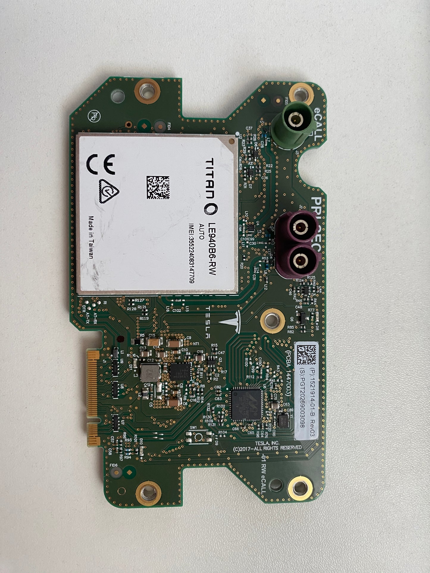OEM 1521914-S1-B 1521914-S4-B 1521914-S4-C Telematics Modem Connectivity Communication Module for Tesla Model 3 2017-2023 Wireless Network Control Unit Replacement