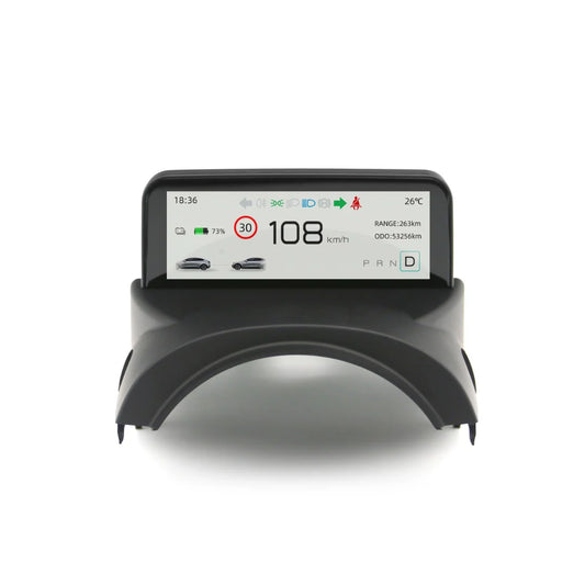 2017-2023 Tesla Model 3 & Model Y Steering Column Instrument Cluster Display Gen. 2 – High-Resolution Plug-and-Play Dashboard Upgrade (AMD & Intel Compatible)