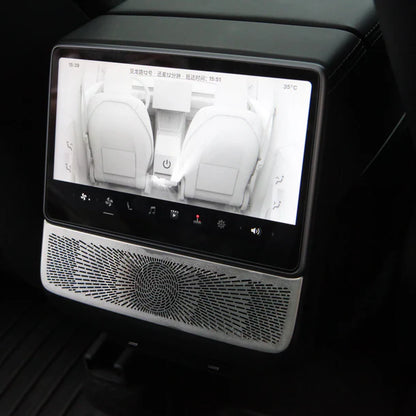 Model 3 Highland Stainless Steel Air Vent & Speaker Cover – Armrest Box Protection