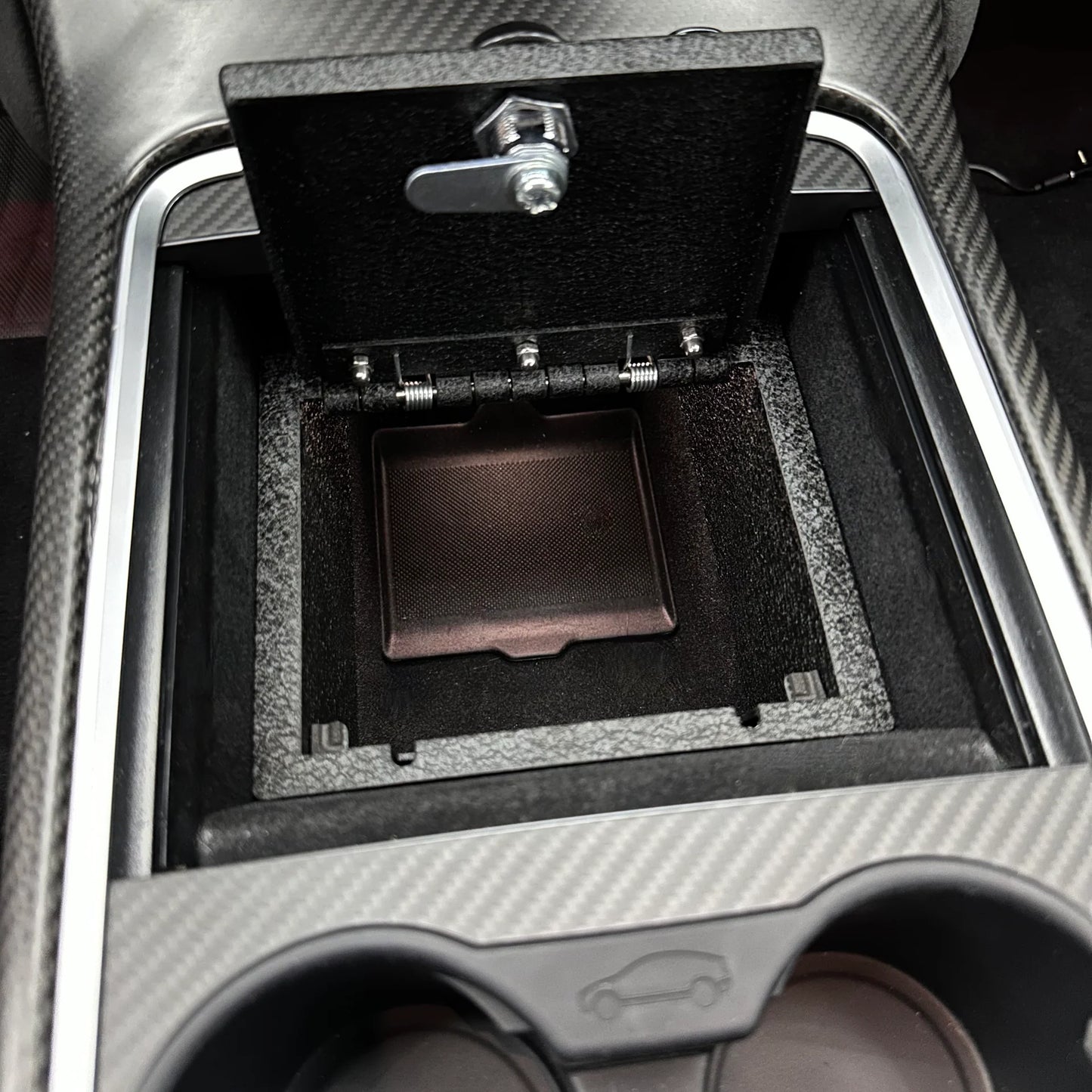 Tesla Model 3 & Model Y Center Console Combination Lock Safe (Gen 2) – Anti-Theft Lockbox for Sliding Drawer Center Console (2020–2024)