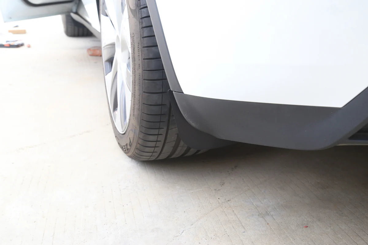 Mini Mud Flaps Splash Guards for Tesla Model 3 & Model Y (No-Drill, ABS, Set of 4)