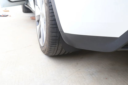 Mini Mud Flaps Splash Guards for Tesla Model 3 & Model Y (No-Drill, ABS, Set of 4)