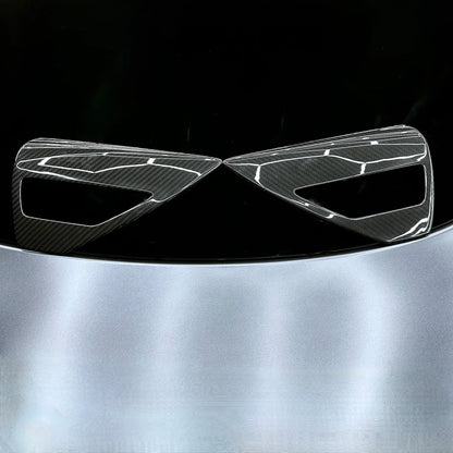 Tesla Model 3 & Model Y Charging Port Overlay (1 Pair) – Real Dry Molded Carbon Fiber, Matte or Glossy Finish, Easy Peel-and-Stick Installation, UV Resistant