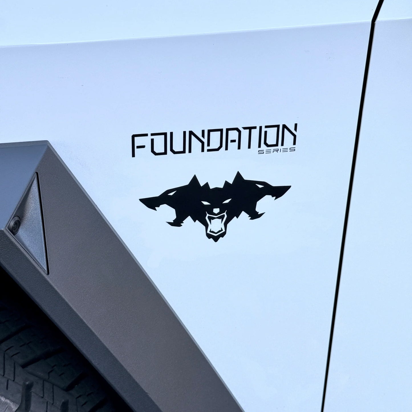 Tesla Cybertruck Cerberus Beast Vinyl Decal Logo – 3-Piece Set | Premium 3M Automotive Vinyl | Gloss, Satin & Color Options