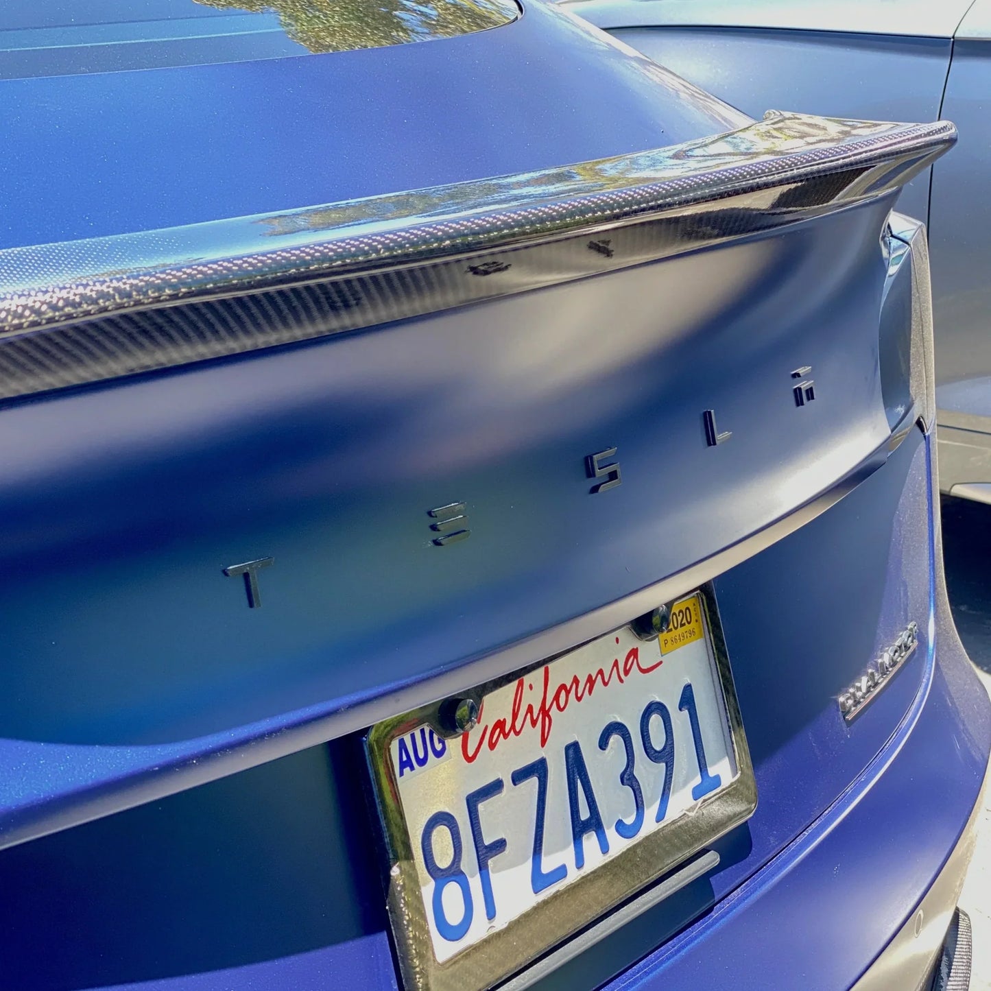 2017–Present Tesla Model 3 & Model Y Replacement Hood “T” Emblem & Rear “TESLA” Trunk Letter Set – Glossy Black or Satin Black | Chrome Delete Badge Upgrade