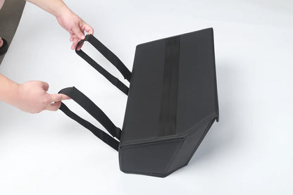 Rear Underseat Storage Organizer Set (3-Piece) for Tesla Cybertruck – Foldable Faux Leather Under-Seat Storage Boxes with Velcro Fixation